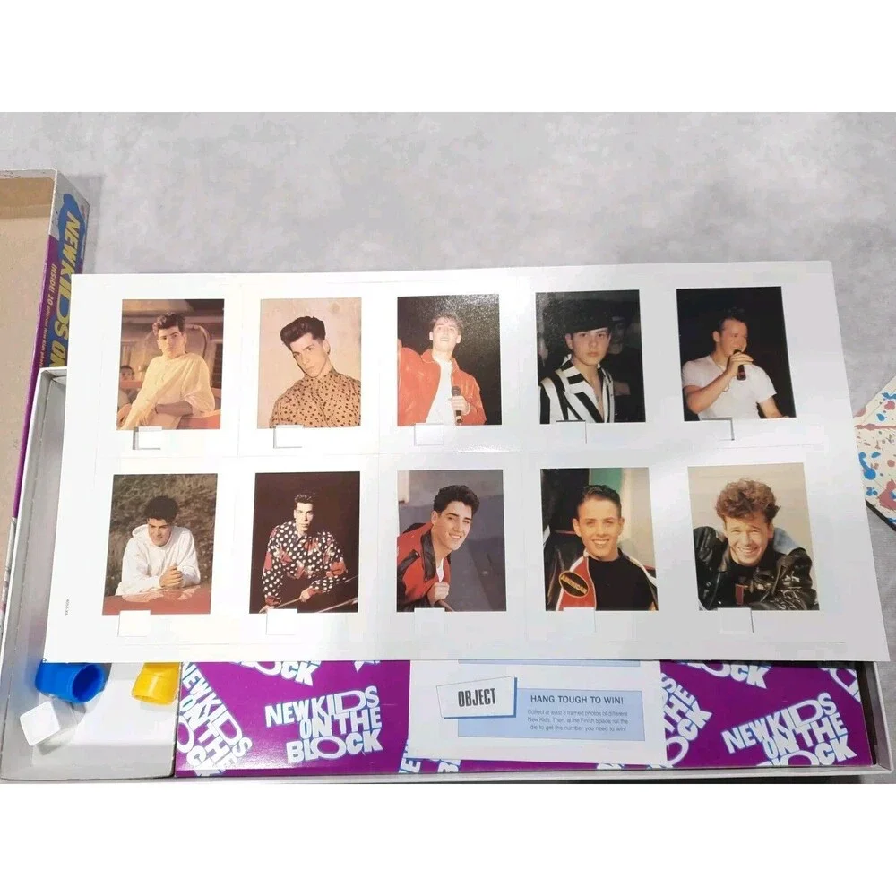 New Kids On The Block Vintage Milton Bradley Board Game - Cards Not Punched Out